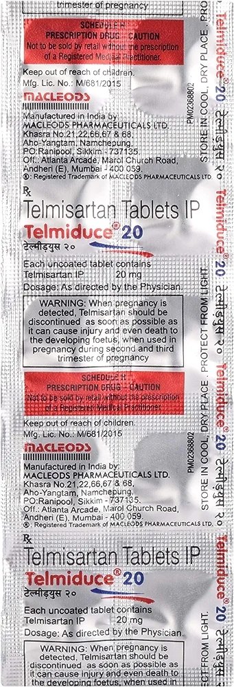 Telmiduce 20 mg Tablet