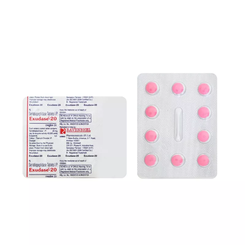 Exudase 20mg Tablet