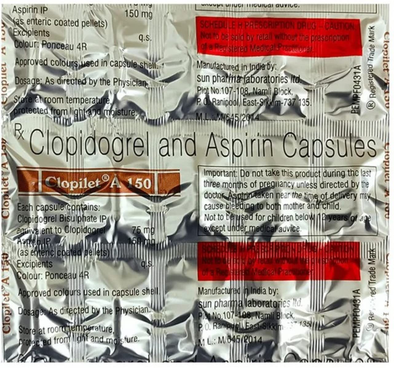 Clopilet A 150 Capsule