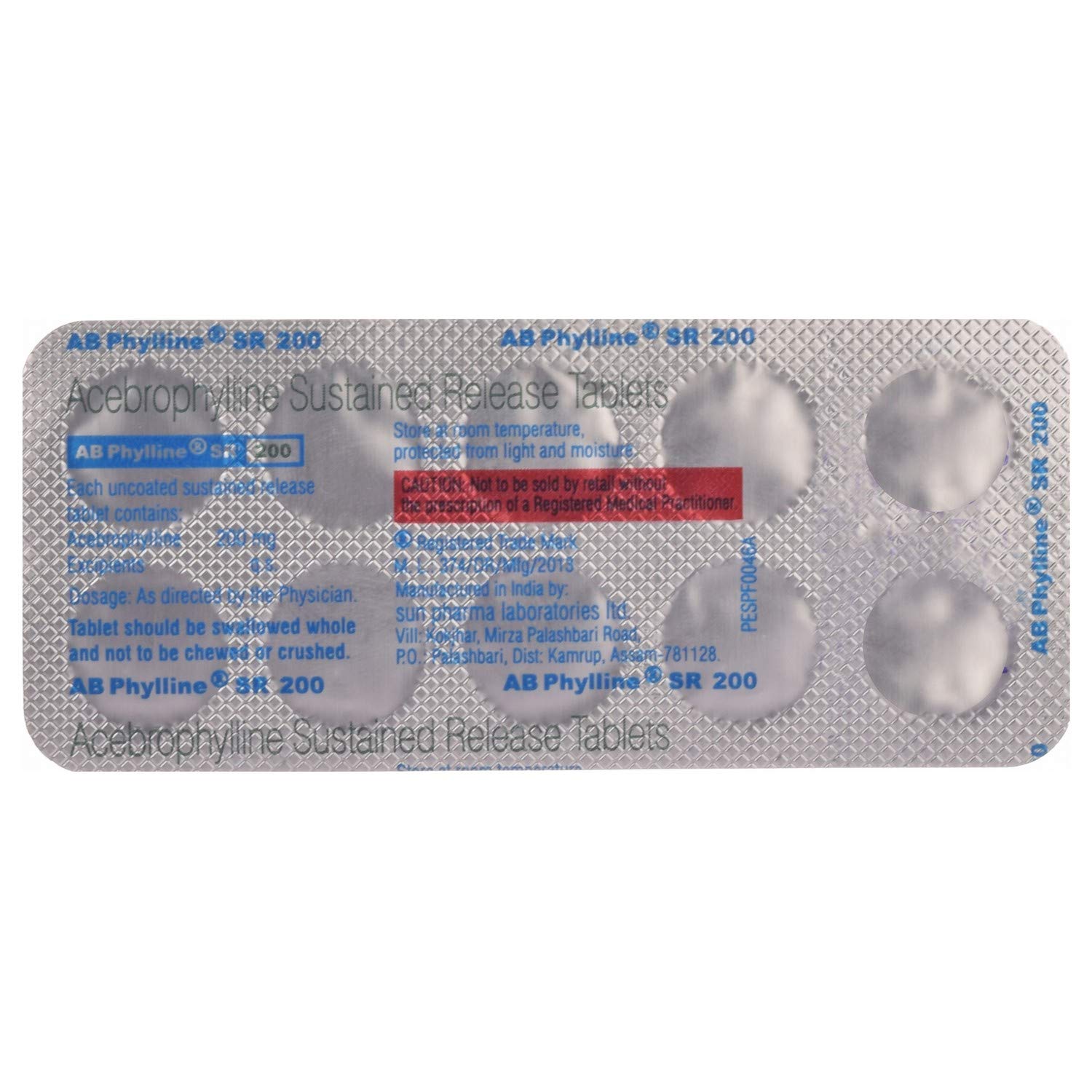 AB Phylline SR 200 Tablet