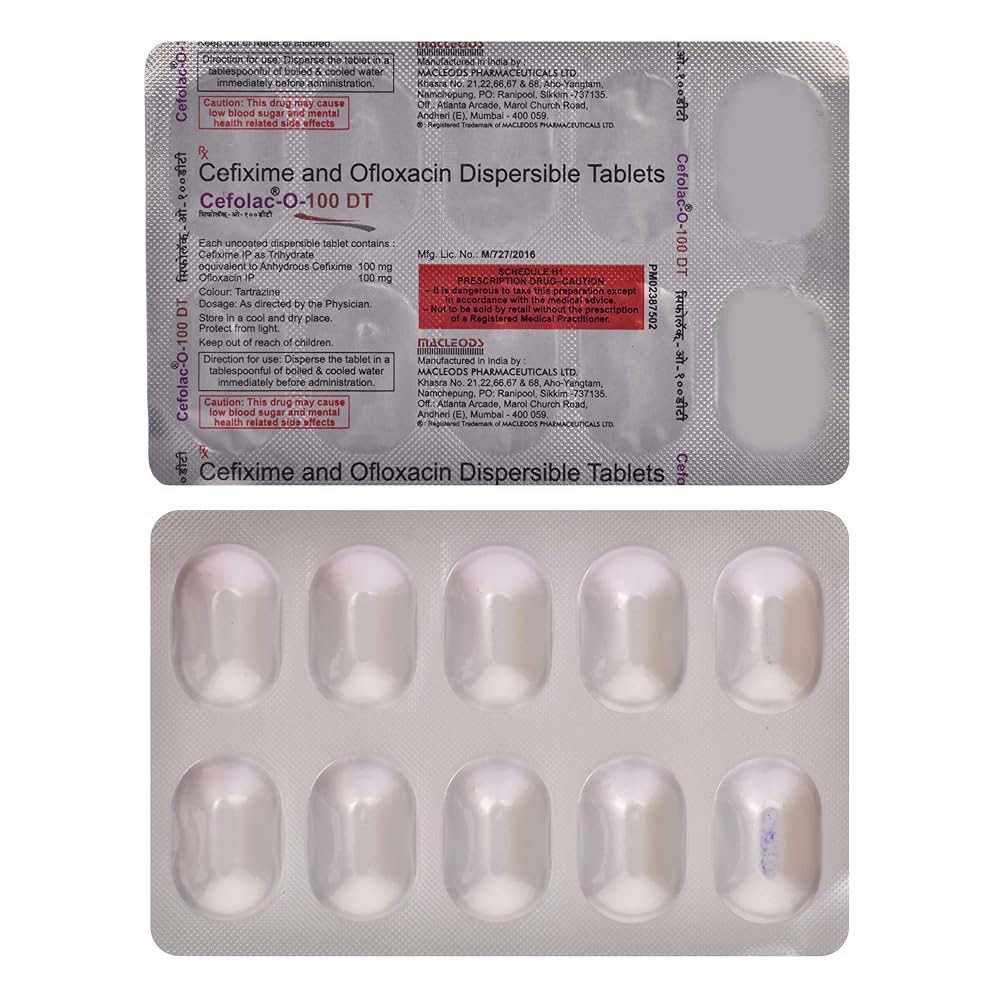 Cefolac-O 100mg/100mg Tablet DT