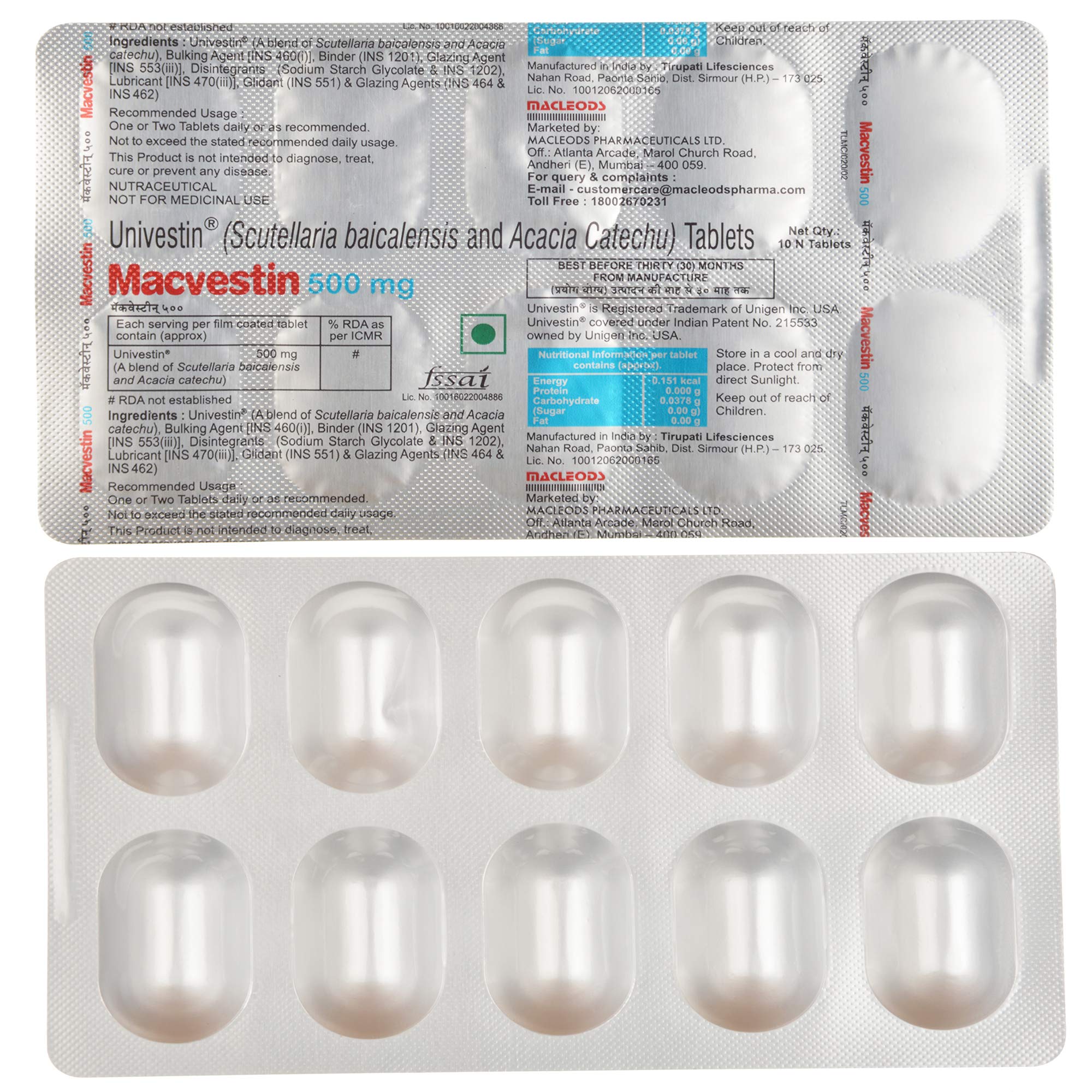 Macvestin 500mg Tablet