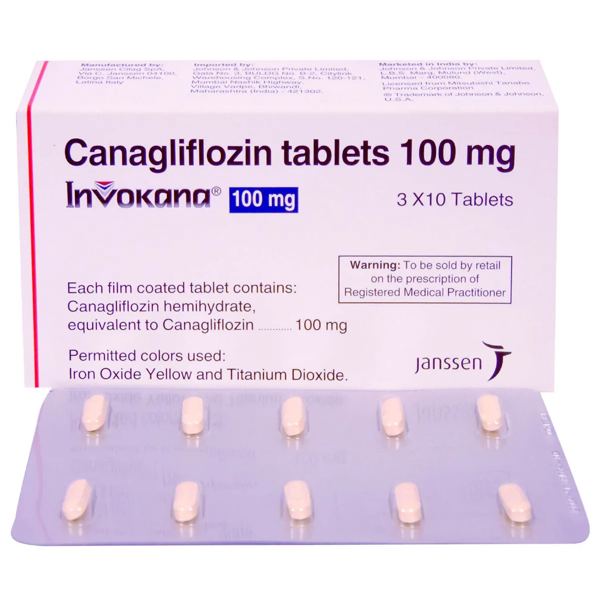 Invokana 100mg Tablet