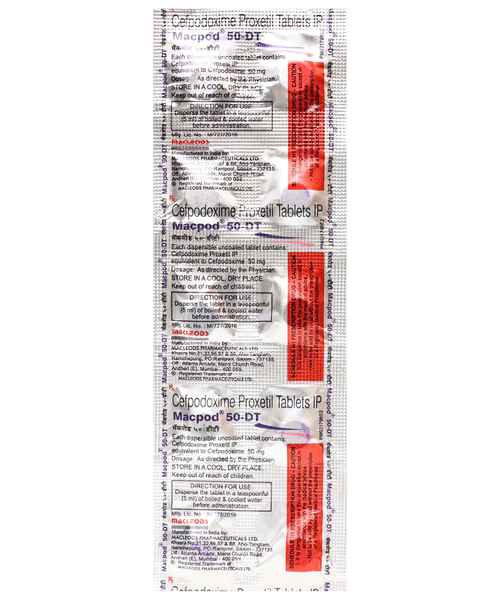 Macpod 50mg DT  Tablet