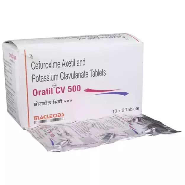 Oratil CV 500mg/125mg Tablet