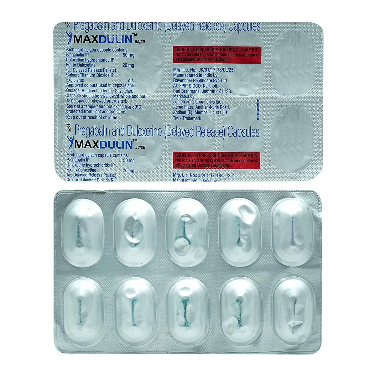 Maxdulin 50/20 Capsule DR