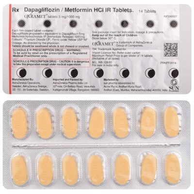 Oxramet 5mg/1000mg Tablet IR