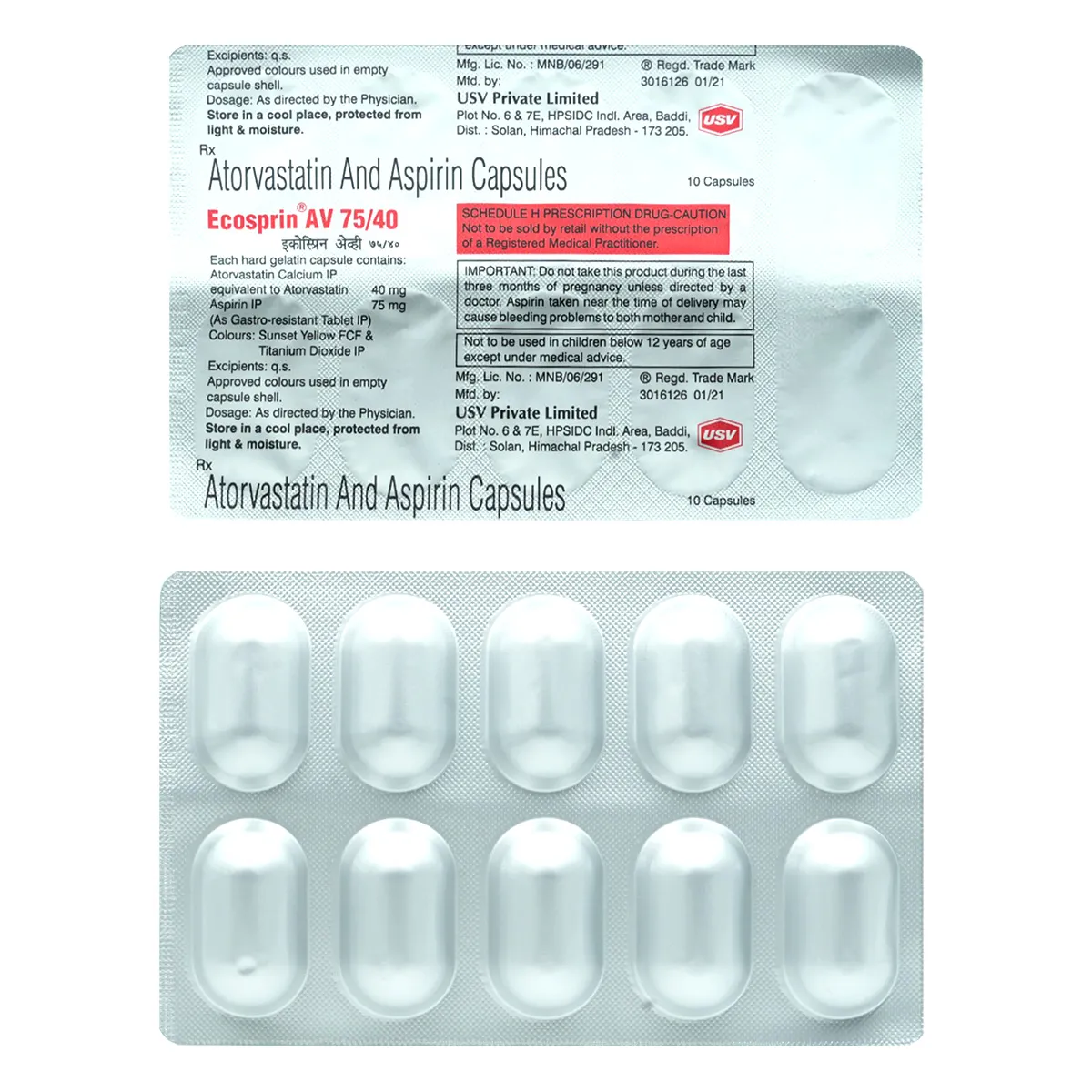 Ecosprin AV 75/40 Capsule