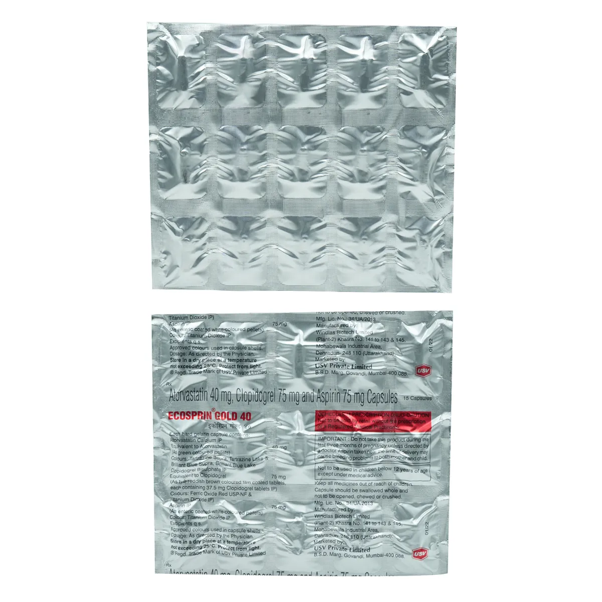 Ecosprin Gold 40 Capsule