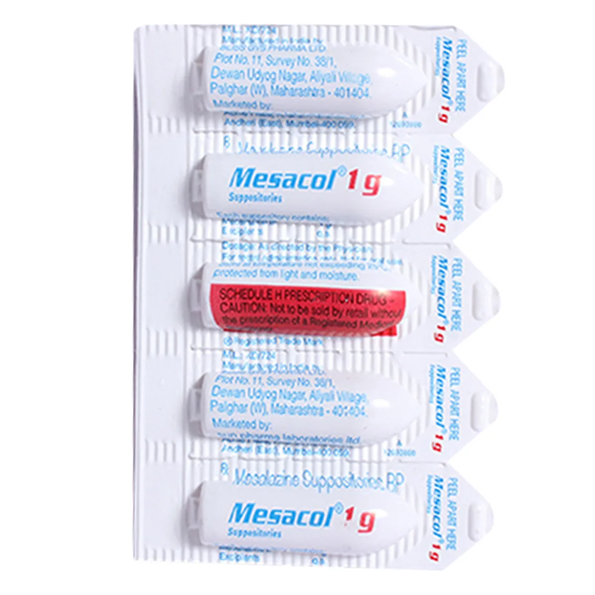 Mesacol 1g Suppository