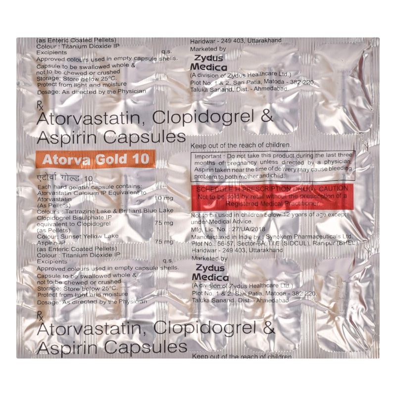 Atorva Gold 10 Capsule