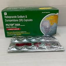 Piltop-DSR Capsule Salt Composition: Domperidone (30mg) + Rabeprazole (20mg) Manufacturer: Psychotropics India Ltd