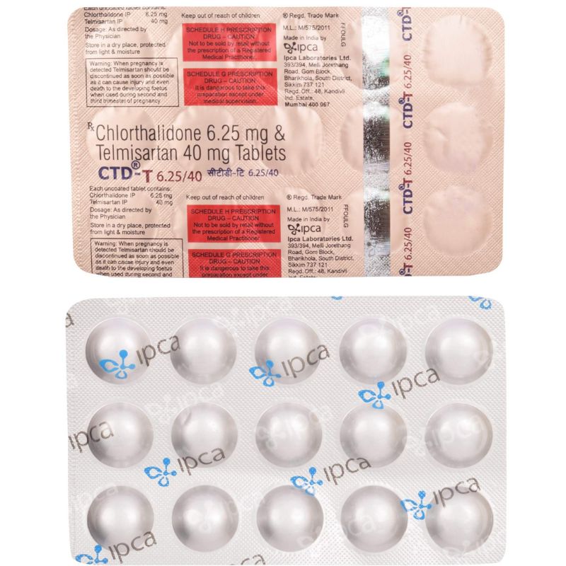 CTD-T 40/6.25 Tablet