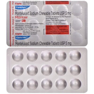 Montair 5mg Chewable Tablet Strawberry