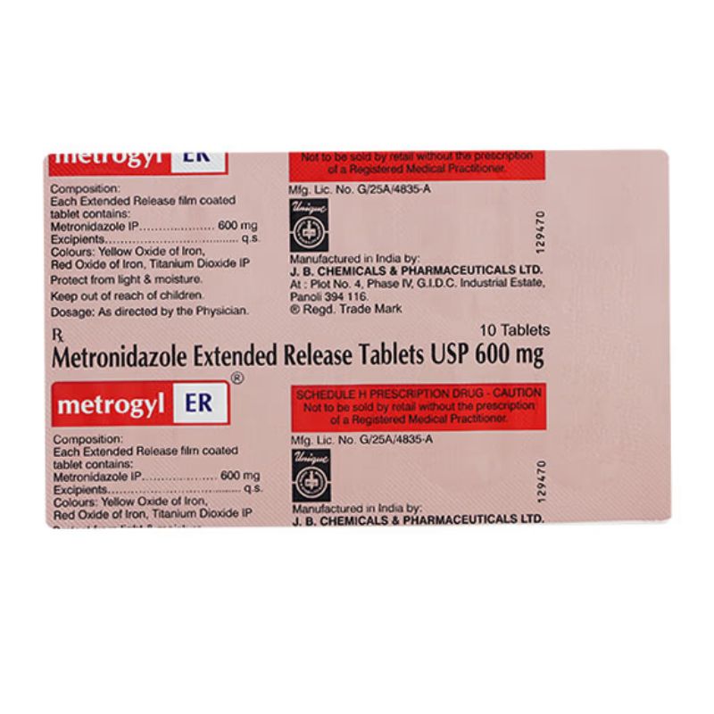 Metrogyl 600 Tablet ER