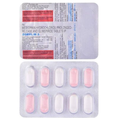 Zoryl-M 3mg/500mg Tablet PR