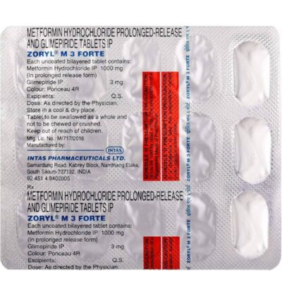 Zoryl-M 3 Forte Tablet PR