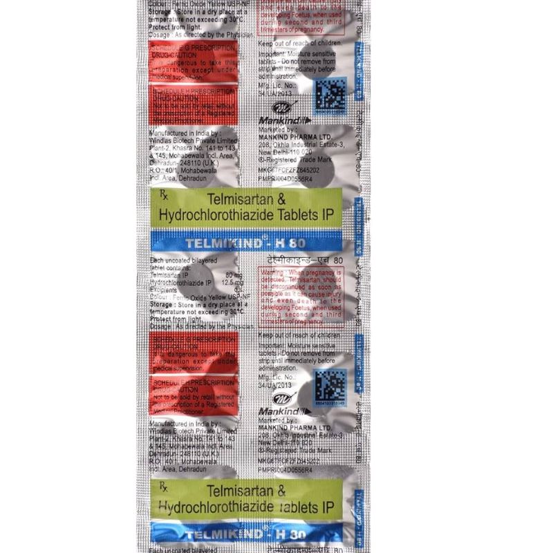 Telmikind-H 80 Tablet