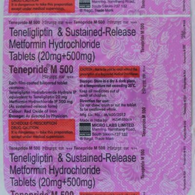 Tenepride M 500 Tablet PR