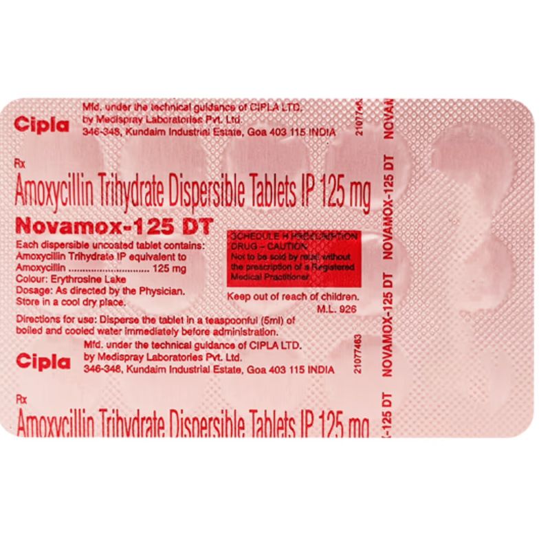 Novamox 125 DT Tablet