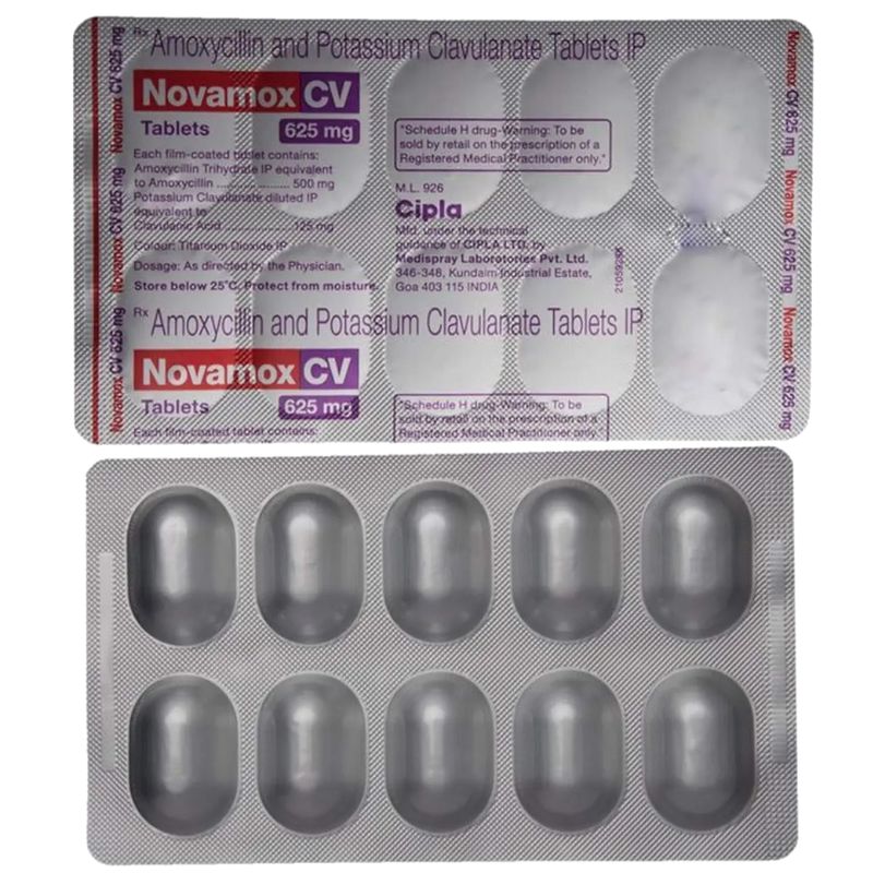 Novamox CV 625mg Tablet