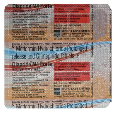 Diapride M4 Forte Tablet PR