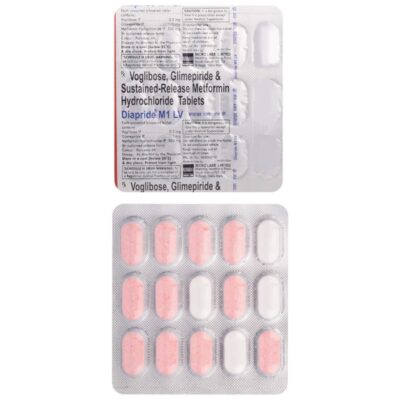 Diapride M1 LV 1mg/500mg/0.2mg Tablet SR