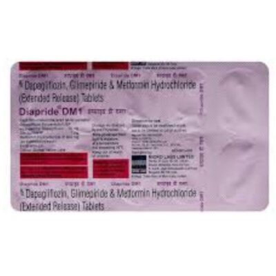 DIApride DM 10mg/1mg/500mg Tablet