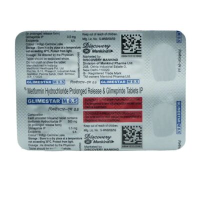 Glimestar-M 0.5mg/500mg Tablet