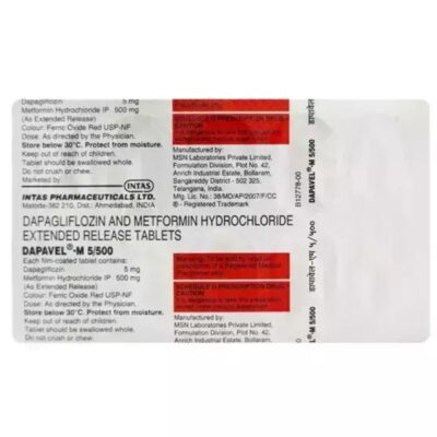 Dapavel-M 5/500 Tablet