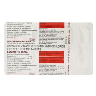 Dapavel-M 10/500 Tablet ER