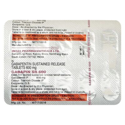 Gabapin SR 600 Tablet