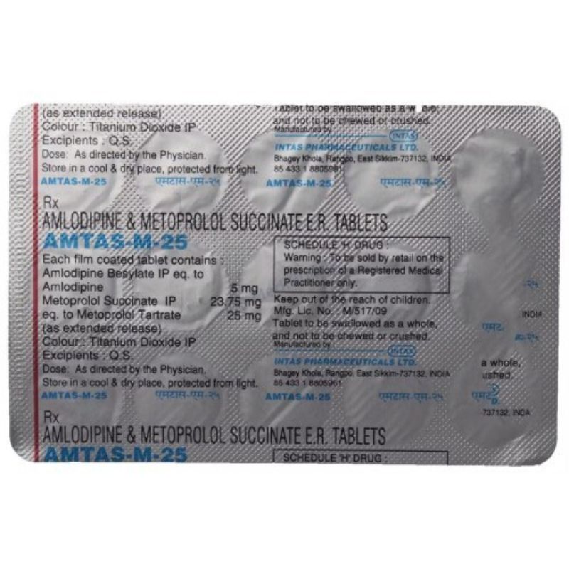 Amtas-M 25 Tablet PR