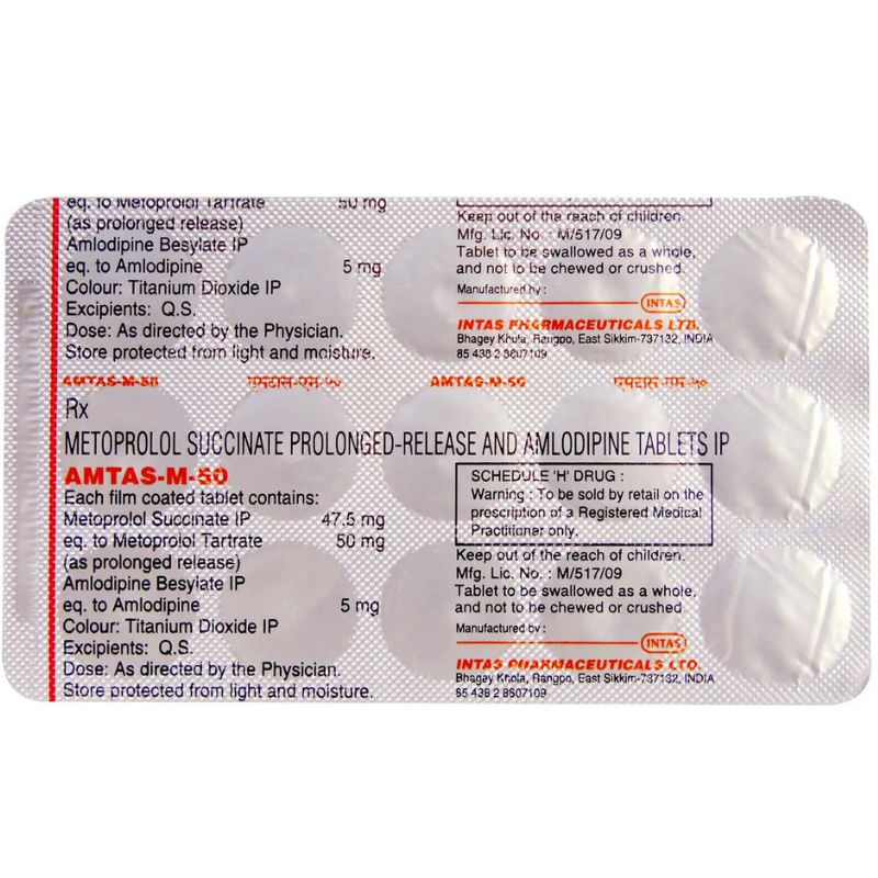 Amtas-M 50 Tablet PR