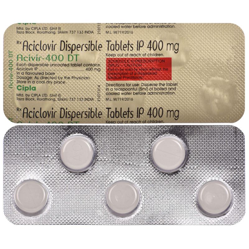 Acivir 400 DT Tablet