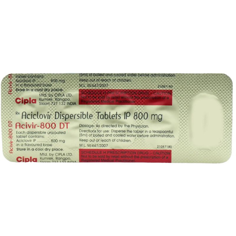 Acivir 800 DT Tablet