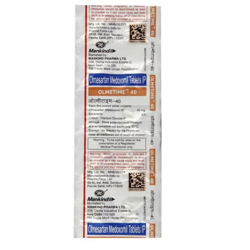 Olmetime 40 Tablet