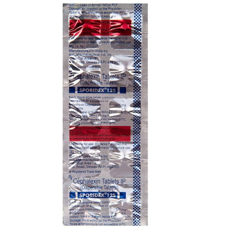 Sporidex 125 Tablet DT