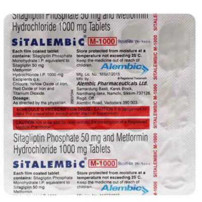 Sitalembic M 50mg/1000mg Tablet