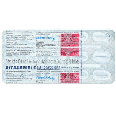 Sitalembic M 100mg/500mg Tablet
