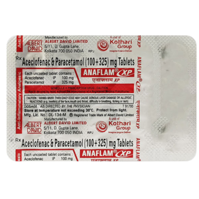 Anaflam XP 100mg/325mg Tablet