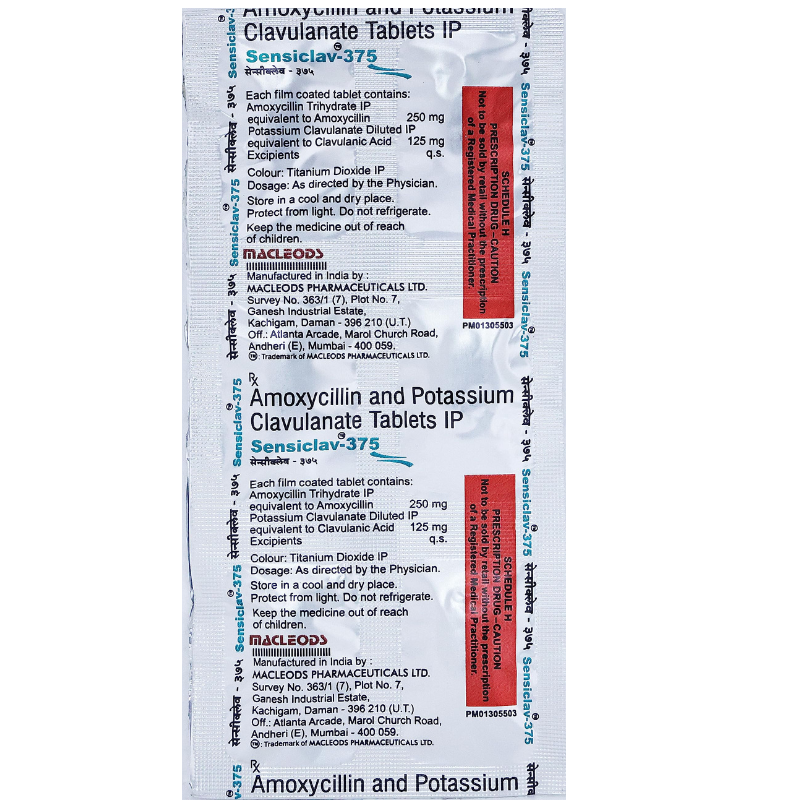 Sensiclav 375 Tablet