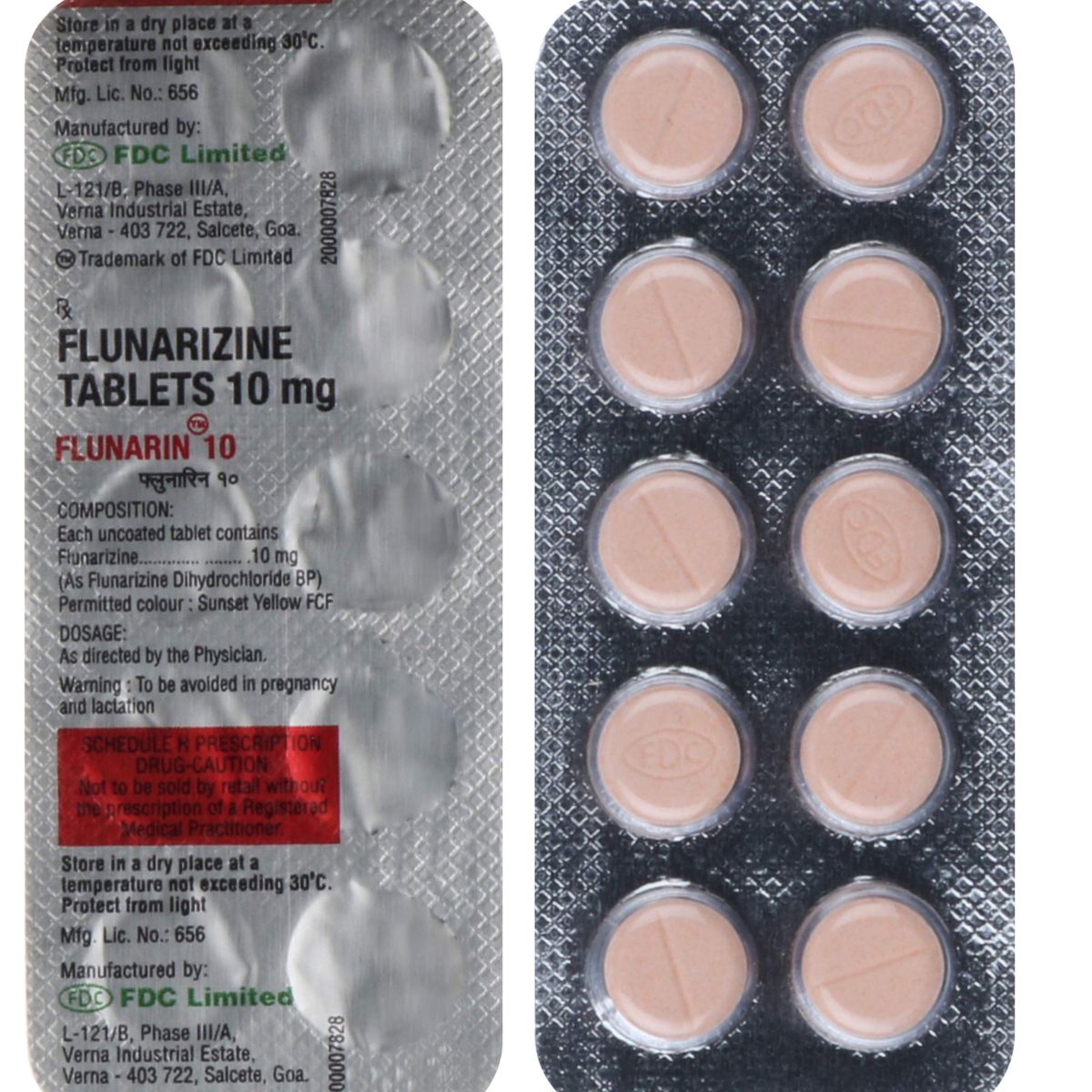 Flunarin 10 Tablet