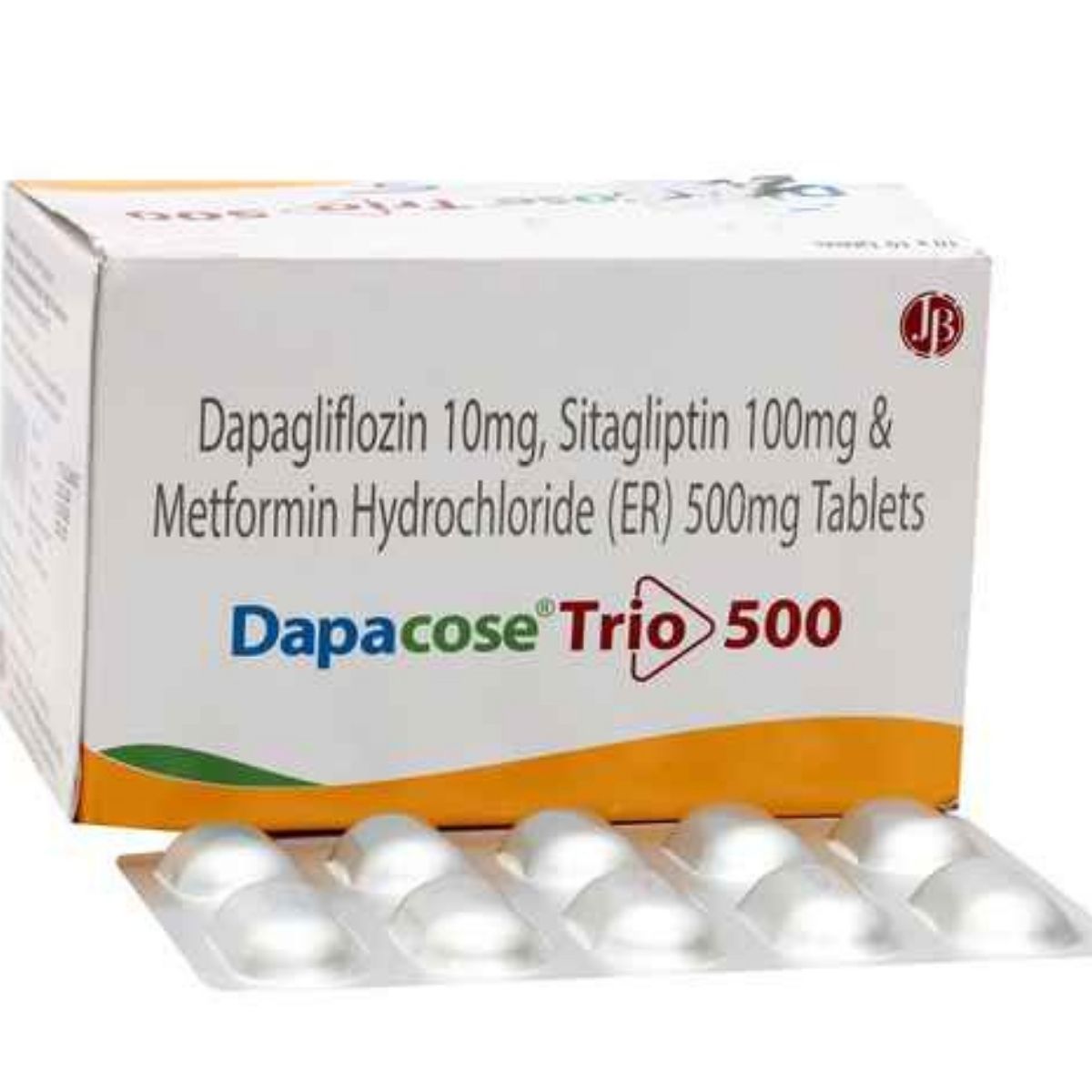 Dapacose Trio 10mg/500mg/100mg Tablet