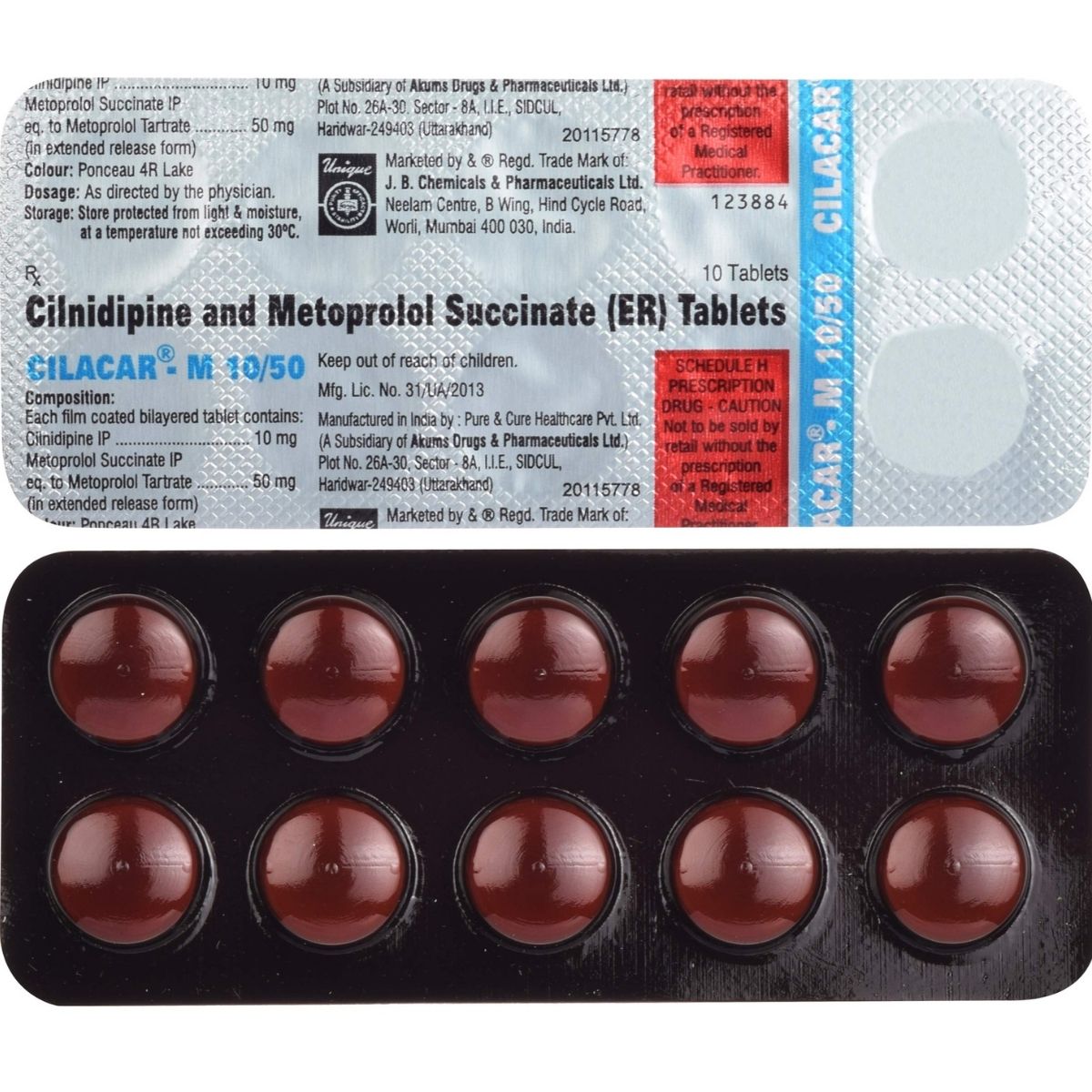 Cilacar-M 10/50 Tablet ER
